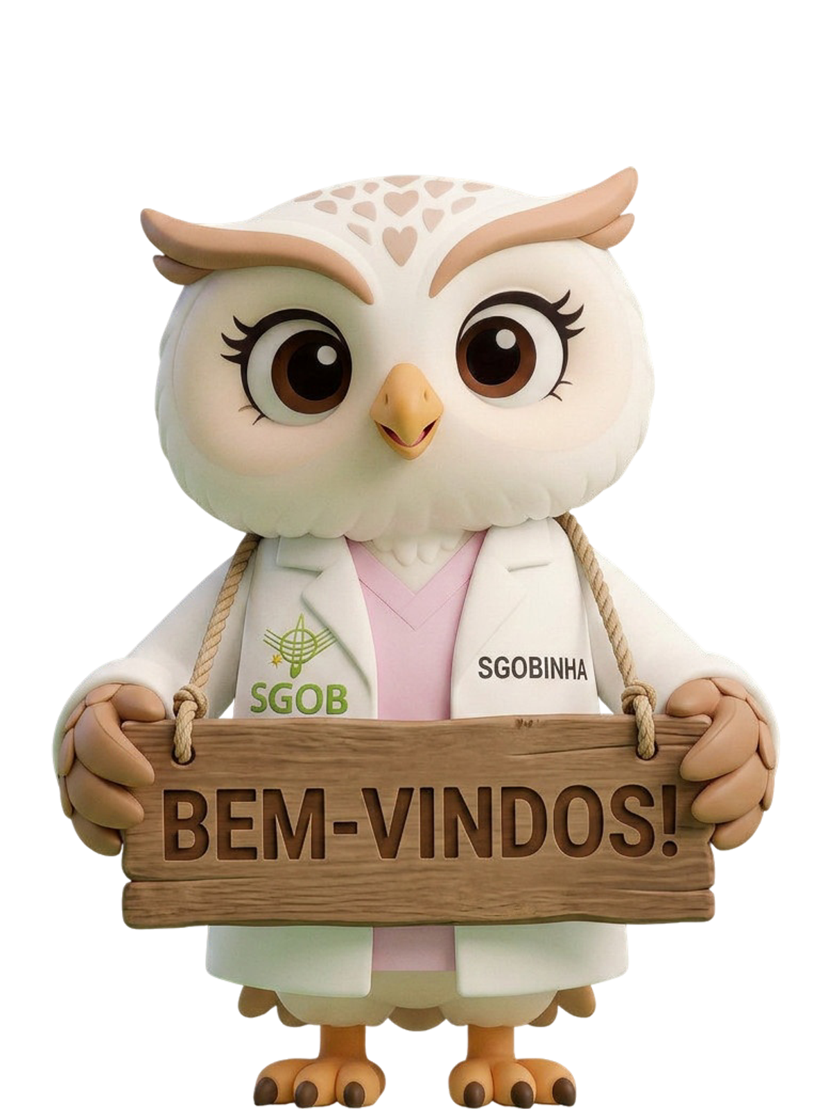Sgobinha em ação de boas-vindas e relacionamento com o público